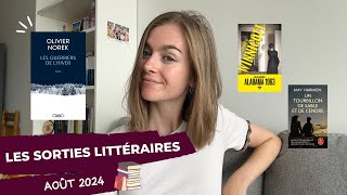 SORTIES LITTÉRAIRES DAOÛT 💸📚 [upl. by Yentrok]