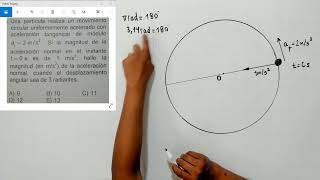 MOVIMIENTO CIRCUNFERENCIAL MCU Y MCUV  CEPREUNI  Problema 28 [upl. by Eads]