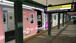 PTA Subway Potatoburg bound R143 Boba Cafe amp Office wraps R train at Petadoxia Highway [upl. by Ahtan]