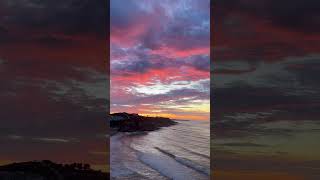 Spectacular sunrise colors over Burgau Portugal this morning [upl. by Enegue]