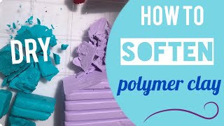 How to Soften Dry Fimo Polymer Clay Hack DIY Arcilla polimérica [upl. by Eppes]