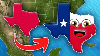 Geography of Texas  50 States of America [upl. by Huberto]