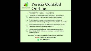 Análise e pericia contábil cálculos de contratos de financiamento [upl. by Prouty]