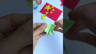 Fivepointed star threedimensional folding method slow tutorial National Day handicraft Fivepo [upl. by Yarezed286]