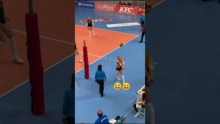 Volleyball funny moments 😄best volleyball libero moments🤯shortsviralvideoindianvolleyball [upl. by Mullins197]