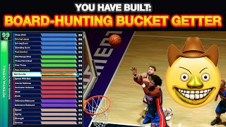 FIRST EVER BOARDHUNTING BUCKET GETTER IN NBA 2K25 RAREST BUILD 👀 [upl. by Paynter]