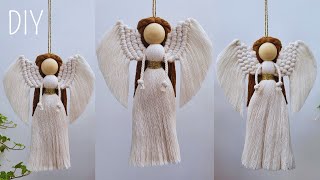 👼DIY ANGEL de MACRAME paso a paso  DIY Macrame Angel Step by Step Tutorial [upl. by Gnik423]