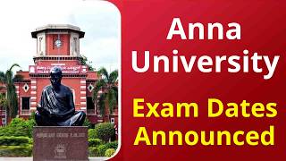 Anna University Exam Dates Announced  Anna University Latest News Today [upl. by Naul]