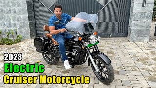 Indias first electric cruiser bike with dynamic engine sound  Deep details good for you [upl. by Idnat]