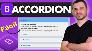 Como crear sección de preguntas con Bootstrap 5 accordion [upl. by Lan]