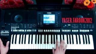 تعليم الاورج  عزف  سامحتك حسام جنيد  تعليم الاورج  ياسر درويشة  YAMAHA PSR A3000 [upl. by Ahsia]