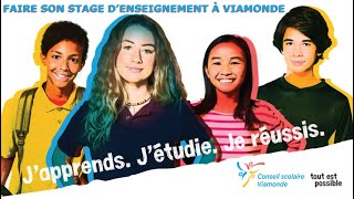 Faire son stage denseignement au Conseil scolaire Viamonde [upl. by Acnaib]