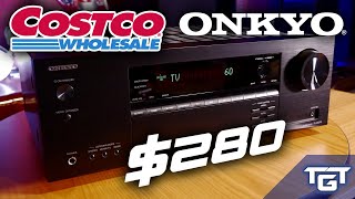 LOWEST PRICE 4K ATMOS RECEIVER Testing the NEW Onkyo TXSR393 from Costco [upl. by Sillyrama973]