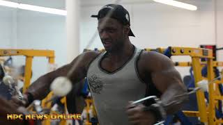 IFBB Pro Raymont Edmonds Training ChestTriceps 6 Weeks From 2019 Arnold [upl. by Atival999]