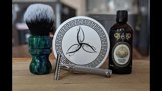 Friday Afternoon Shave  Murphy and McNeil Green Man Fougere  Edwin Jagger DE89 [upl. by Arrekahs]