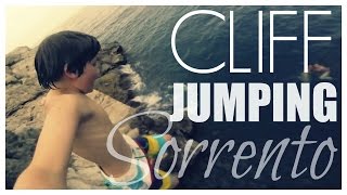 EPIC KIDS CLIFF JUMPING SORRENTO ITALY  GOPRO  twoplustwocrew [upl. by Breskin]