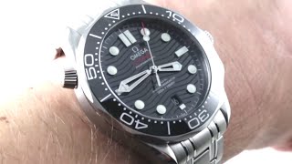 2018 OMEGA SEAMASTER DIVER 300M PROFESSIONAL STEEL 21030422001001 Luxury Watch Review [upl. by Nanette]