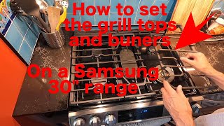 How to remove and replace Samsung Range grill topsburners properly [upl. by Debby159]