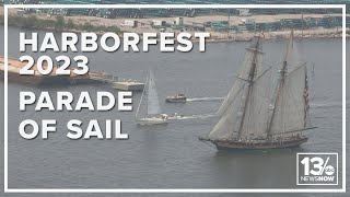 The Harborfest 2023 Parade of Sail [upl. by Barbe]