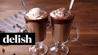 Hot Chocolate Float  Delish [upl. by Aytac]