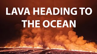 More Roads At Risk as Lava is Heading Now Towards the Ocean Which Could be Fatal in Iceland [upl. by Petersen]