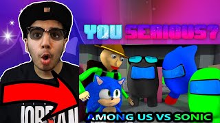 AMONG US vs SONIC amp BALDI CHALLENGE OfficialCartoonMinecraft Animation ImpostersampCrewmates reaction [upl. by Joe510]