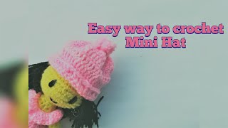 Crochet mini hat for your doll or kaytag crochet hat minicraft [upl. by Elberfeld]