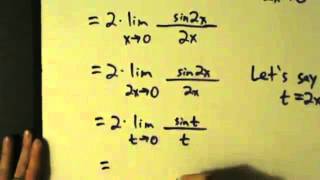 Calculus I  Limits  Special Trig Limits  Examples 1 and 2 [upl. by Levina]