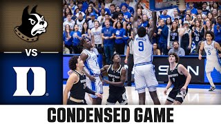 Wofford vs Duke Condensed Game  202425 ACC Men’s Basketball [upl. by Ailemap835]