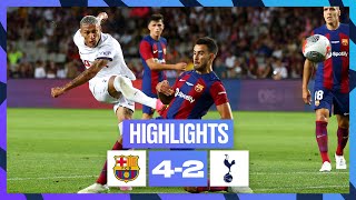 BARCELONA 42 TOTTENHAM HOTSPUR  HIGHLIGHTS [upl. by Jeraldine196]