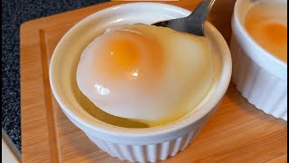 Air Fryer Poached Eggs  How to make Poached Eggs in the Air Fryer [upl. by Amerak]