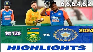 IND vs SA t20 Highlights 2024  India vs South Africa 1st T20 Highlights [upl. by Luttrell]