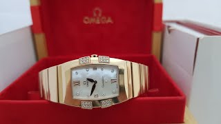 Женские часы Omega в розовом золоте модель Constellation Quadrella [upl. by Keen]