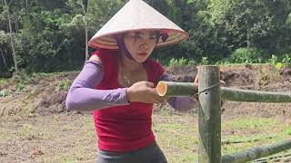 FULL video 90 days girl completed bed bridge and gate made from bamboo  phungthithu [upl. by Elliott]