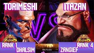 SF6  DhalsimTorimeshi VS ZangiefItazan  High Level [upl. by Pauwles]