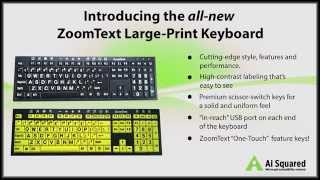 Introducing the allnew ZoomText LargePrint Keyboard [upl. by Cranford94]