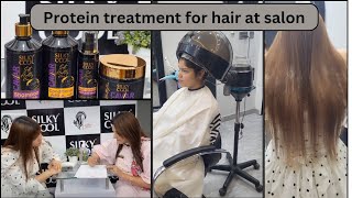 protein treatment for hair at salon [upl. by Aldredge]