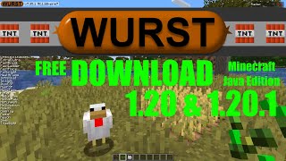 DOWNLOAD WURST Hacked Client  120 amp 1201 Minecraft Java Edition [upl. by Etirugram463]