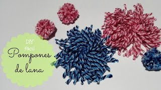 Pompones de lana DIY FACIL [upl. by Kerat]