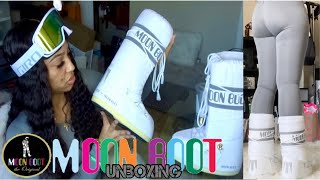 Authentic Moon Boots Unboxing  PERFECT WinterSnow Boots [upl. by Rodmann918]