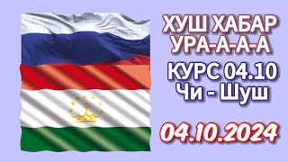 Курс 4102024 💲Чи Шуд 💲валюта Таджикистан Курби Асьор Имруз 4 октября курбиасъоримруз [upl. by Zobe]