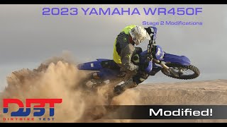 2023 Yamaha WR450F Stage 2 Modifications  Dirt Bike Test [upl. by Ahsitaf]