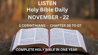 Bible Reading l Daily l English l Complete Holy Bible in one year [upl. by Eustazio]