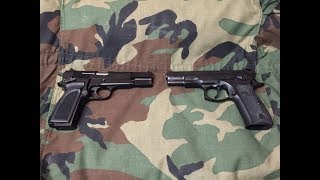 Hi Power vs CZ75 Which is the Best Classic 9mm Service Pistol [upl. by Jobye457]