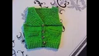 tuto tricot gilet bébé [upl. by Iraj]