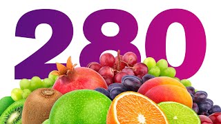 280 Fruit Names in English [upl. by Brighton]