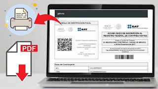 ♦️Cómo descargar mi RFC desde el portal del SAT  CONSTANCIA SITUACIÓN FISCAL [upl. by Ayarahs]