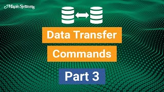 Data Transfer Commands  Part 3 [upl. by Adiene]