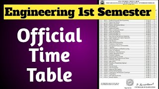 Anna UniversityEngineering 1st Semester Examination offical Time table 20232024Vincent Maths [upl. by Savart]