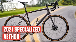 NEW 2021 Specialized Aethos  Its Not a Race Bike  TESTED  Bicycling [upl. by Dobb616]